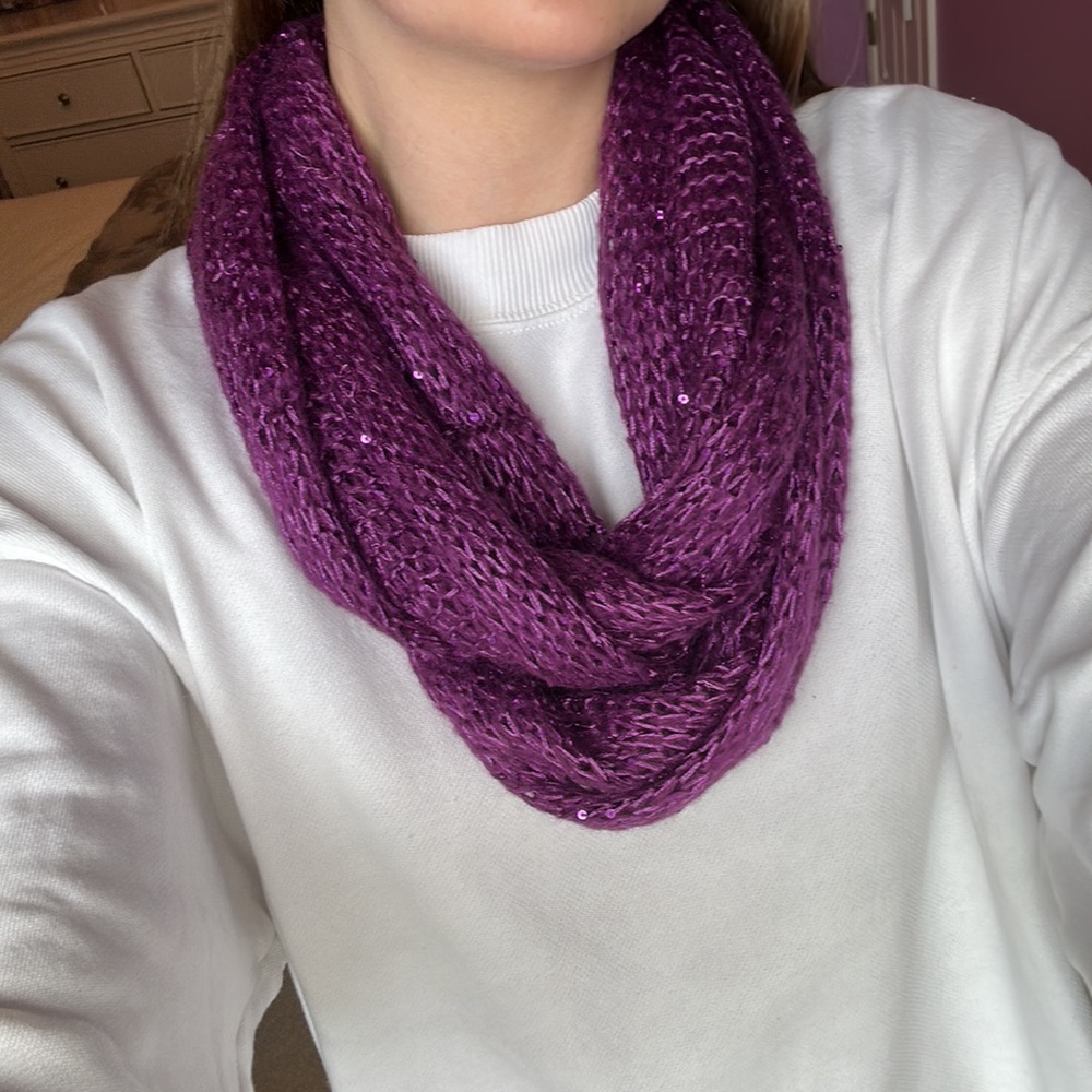 Purple Infinity Scarf